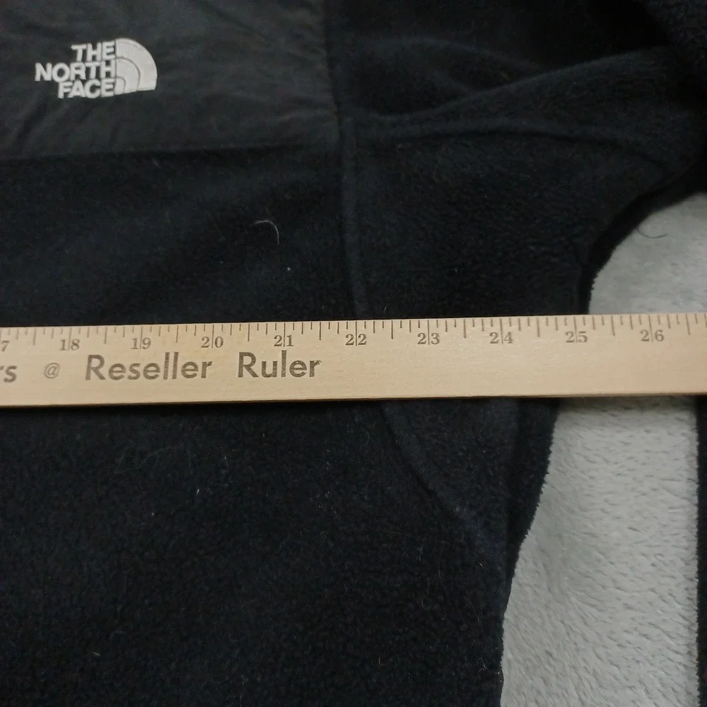 North Face Jacket Mens Large Black Fleece Outdoor Casual Full Zip Pockets